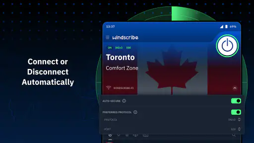 Windscribe VPN screenshot