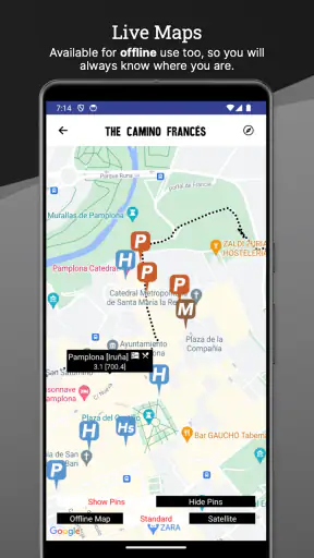 Wise Pilgrim Camino Francés screenshot