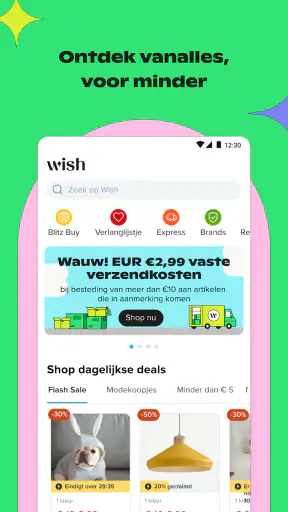 Wish: Shop en bespaar screenshot