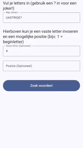 WordFeud Helper - vind woorden screenshot