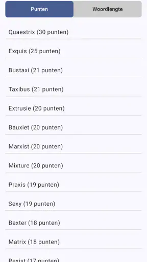 WordFeud Helper - vind woorden screenshot