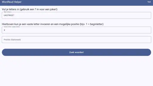 WordFeud Helper - vind woorden screenshot