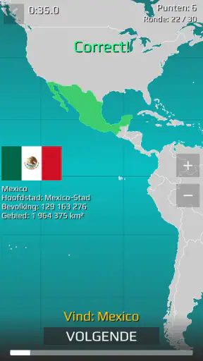 World Map Quiz screenshot