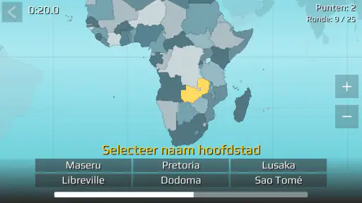 World Map Quiz screenshot