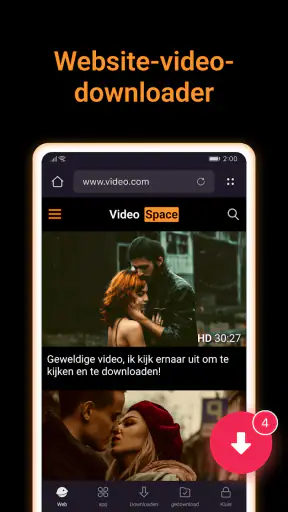 X Downloader en videospeler screenshot