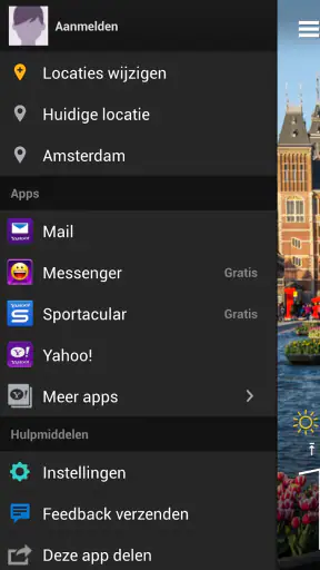 Yahoo Weer screenshot