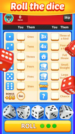 Yatzy Blitz: Classic Dice Game screenshot