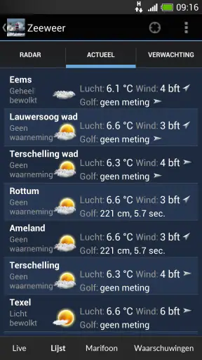 Zeeweer - Maritieme app screenshot