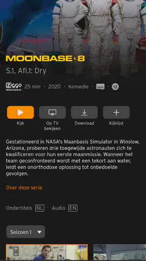 Ziggo GO TV screenshot