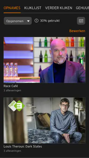 Ziggo GO TV screenshot