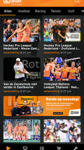 Ziggo Sport Totaal screenshot