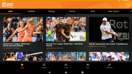 Ziggo Sport Totaal screenshot