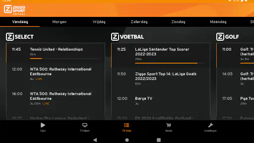 Ziggo Sport Totaal screenshot