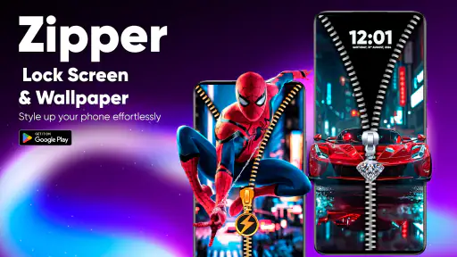 Zipper Lock Screen & Wallpaper screenshot