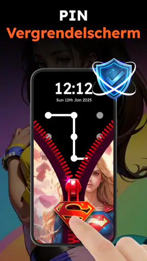 Zipper Lock Wallpapers Screen screenshot