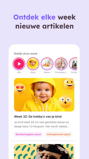 Zwangerschap app - Momly screenshot