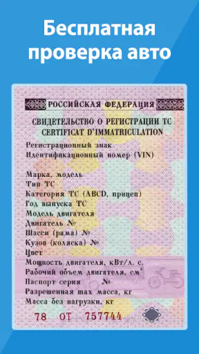 База РФ — проверка авто по VIN screenshot