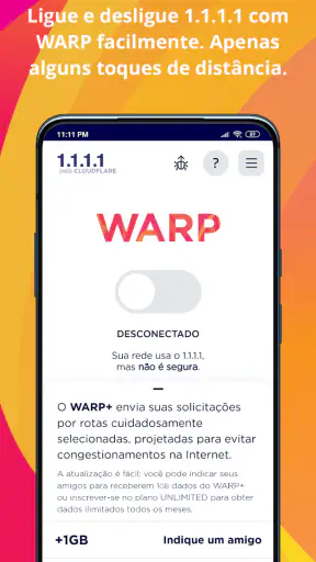 1.1.1.1 + WARP screenshot
