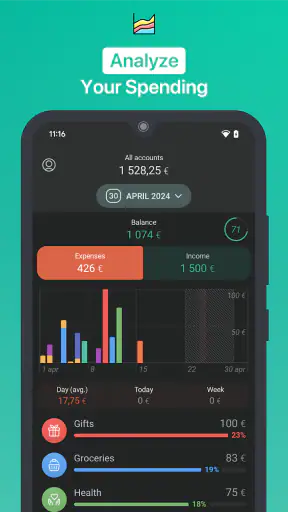 1Money: despesas, orçamentos screenshot