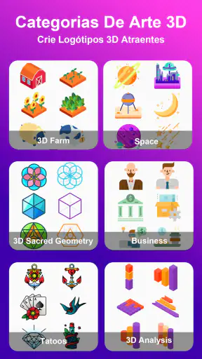 3D Logo Maker - Criar Logotipo screenshot