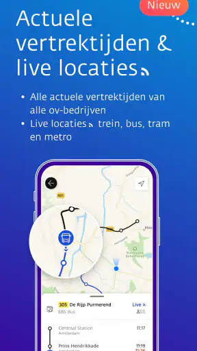 9292 reisplanner OV + e-ticket screenshot