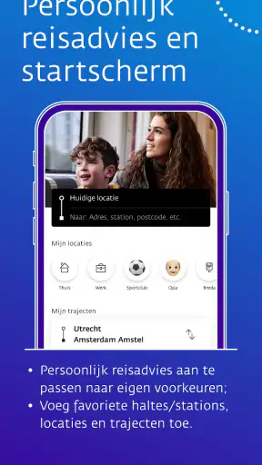 9292 reisplanner OV + e-ticket screenshot