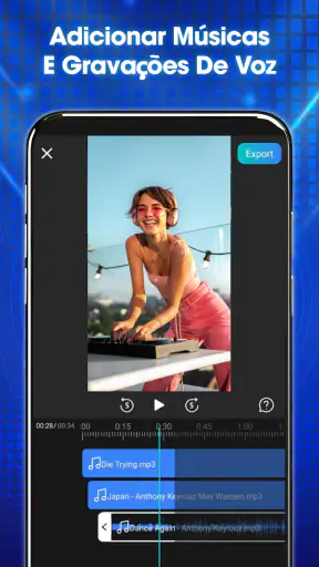 Adicione música ao vídeo, foto screenshot
