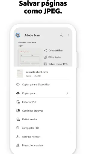 Adobe Scan: PDF Scanner e OCR screenshot