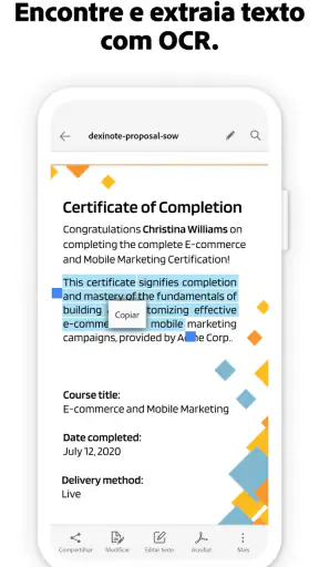 Adobe Scan: PDF Scanner e OCR screenshot