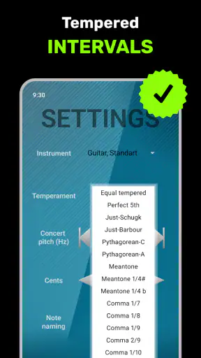 Afinador de guitarra perfeito screenshot
