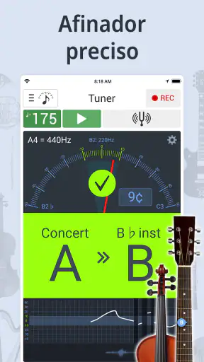 Afinador e Metrônomo screenshot