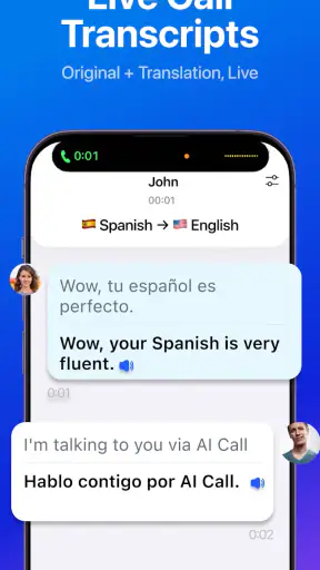 AI Call: Tradutor de Chamadas screenshot