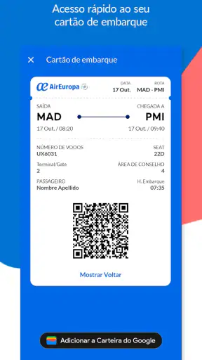 AirEuropa screenshot