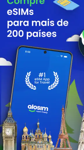 aloSIM: Cartão Sim Viagem eSIM screenshot