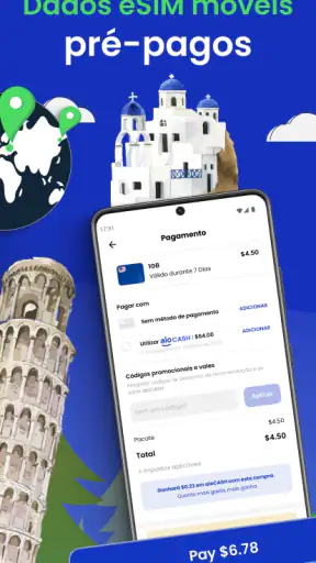 aloSIM: Cartão Sim Viagem eSIM screenshot