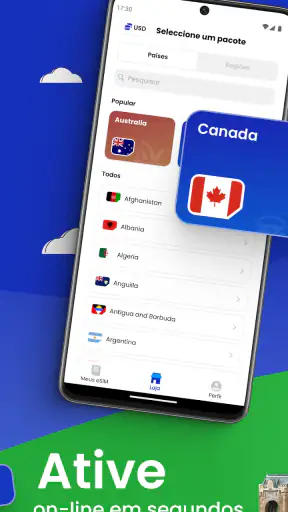 aloSIM: Cartão Sim Viagem eSIM screenshot