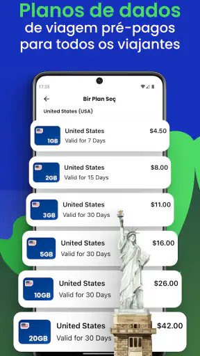 aloSIM: Cartão Sim Viagem eSIM screenshot