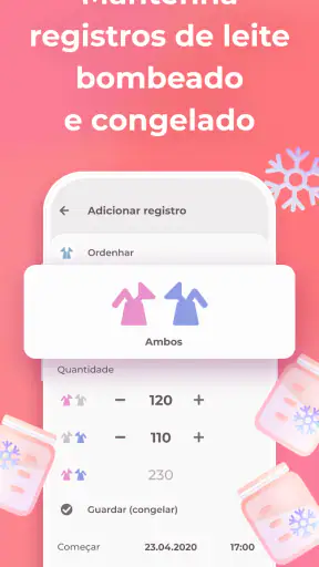 Amamentação Rastreador do bebê screenshot