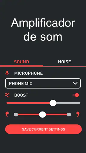 Amplificador de microfone screenshot