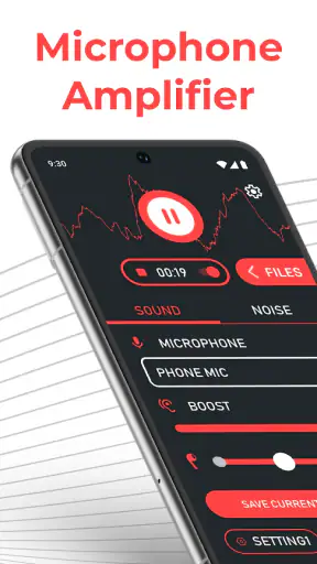 Amplificador de microfone screenshot