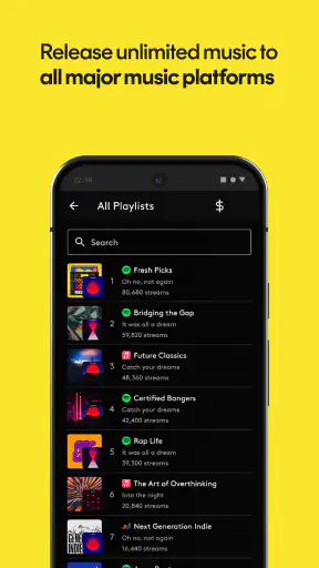 Amuse Music Distribution screenshot
