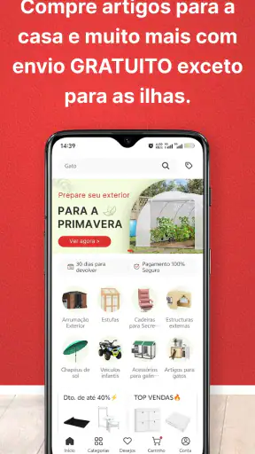 Aosom: loja online Em Portugal screenshot
