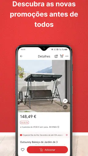 Aosom: loja online Em Portugal screenshot