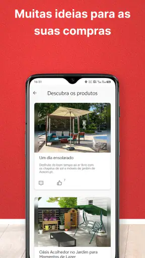 Aosom: loja online Em Portugal screenshot