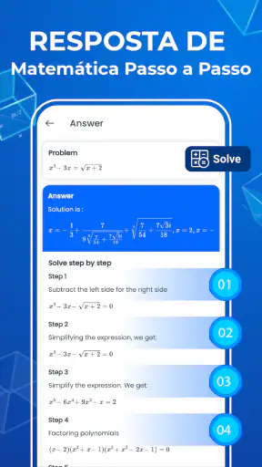 Aplicativo de Matemática screenshot