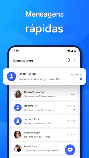 Aplicativo de mensagens SMS screenshot