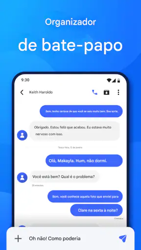 Aplicativo de mensagens SMS screenshot