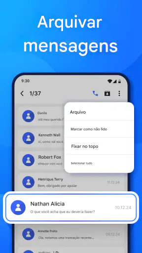 Aplicativo de mensagens SMS screenshot