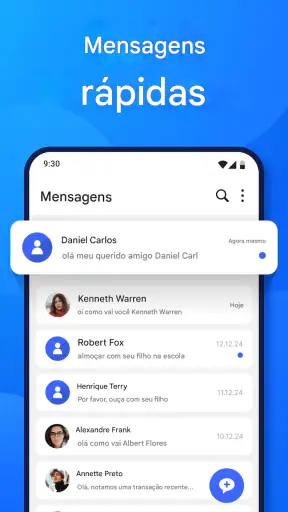 Aplicativo de mensagens SMS screenshot