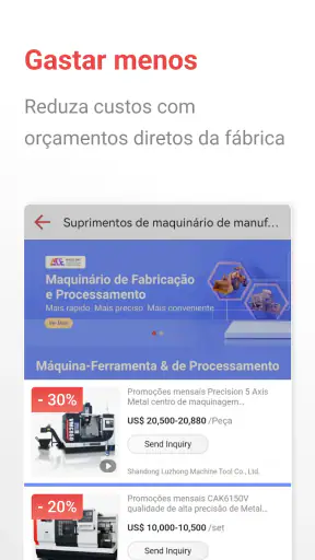 App comércio B2B Made-in-China screenshot